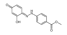 methyl 4-[2-(2-hydroxy-4-oxocyclohexa-2,5-dien-1-ylidene)hydrazinyl]benzoate结构式