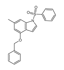 4-(benzyloxy)-6-methyl-1-(phenylsulfonyl)-1H-indole Structure
