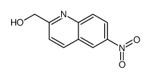 (6-硝基喹啉-2-基)甲醇结构式