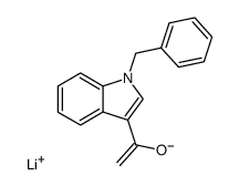 lithium 1-(1-benzyl-1H-indol-3-yl)ethen-1-olate结构式