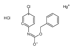 chloro-[5-chloro-2-(phenylmethoxycarbonylamino)phenyl]mercury Structure