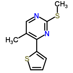 5-Methyl-2-(methylsulfanyl)-4-(2-thienyl)pyrimidine Structure