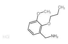 (3-Methoxy-2-propoxyphenyl)methanaminehydrochloride Structure