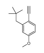 2-(2,2-dimethylpropyl)-1-ethynyl-4-methoxybenzene结构式