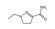 2-Pyrazoline-3-carboxamide,1-ethyl-(7CI) structure