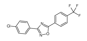 3-(4-chlorophenyl)-5-[4-(trifluoromethyl)phenyl]-1,2,4-oxadiazole结构式