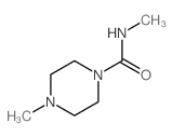 1-Piperazinecarboxamide,N,4-dimethyl-结构式