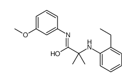 2-(2-ethylanilino)-N-(3-methoxyphenyl)-2-methylpropanamide Structure