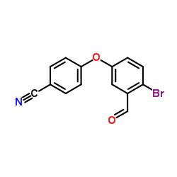 4-(4-溴-3-甲酰基苯氧基)苯甲腈结构式