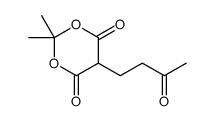 2,2-dimethyl-5-(3-oxobutyl)-1,3-dioxane-4,6-dione Structure