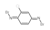 2,5-Cyclohexadiene-1,4-diimine, 2-chloro-N,N-dibromo-结构式