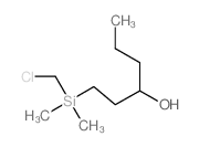 1-(chloromethyl-dimethyl-silyl)hexan-3-ol Structure