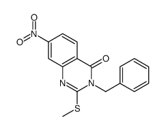 3-benzyl-2-methylsulfanyl-7-nitroquinazolin-4-one Structure