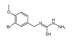 1-amino-3-[(3-bromo-4-methoxyphenyl)methyl]thiourea结构式