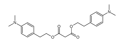 bis[2-[4-(dimethylamino)phenyl]ethyl] propanedioate结构式