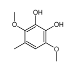 3,6-dimethoxy-4-methylbenzene-1,2-diol结构式