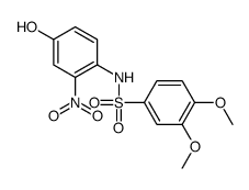 N-(4-hydroxy-2-nitrophenyl)-3,4-dimethoxybenzenesulfonamide结构式