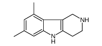 7,9-dimethyl-2,3,4,5-tetrahydro-1H-pyrido[4,3-b]indole结构式