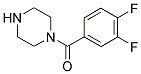 1-(3,4-二氟苯甲酰基)哌嗪结构式