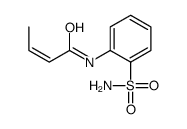 N-(2-sulfamoylphenyl)but-2-enamide结构式