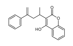 4-hydroxy-3-(4-phenylpent-4-en-2-yl)chromen-2-one结构式