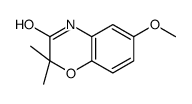 6-methoxy-2,2-dimethyl-4H-1,4-benzoxazin-3-one结构式