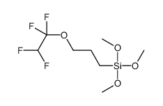 trimethoxy[3-(1,1,2,2-tetrafluoroethoxy)propyl]silane structure