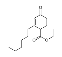 ethyl 2-hexyl-4-oxocyclohex-2-ene-1-carboxylate Structure