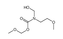 2-methoxyethyl (hydroxymethyl)(methoxymethyl)-carbamate structure