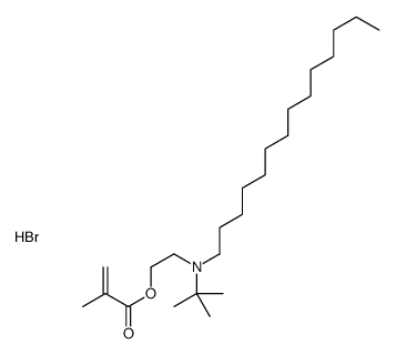 2-[tert-butyl(tetradecyl)amino]ethyl 2-methylprop-2-enoate,hydrobromide Structure