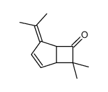 7,7-dimethyl-4-propan-2-ylidenebicyclo[3.2.0]hept-2-en-6-one结构式