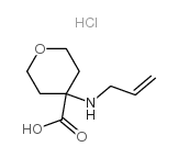 4-(prop-2-enylamino)oxane-4-carboxylic acid Structure