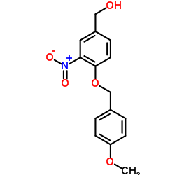 {4-[(4-Methoxybenzyl)oxy]-3-nitrophenyl}methanol Structure