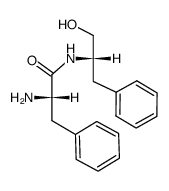(S)-2-amino-N-((S)-1-hydroxy-3-phenylpropan-2-yl)-3-phenylpropanamide结构式