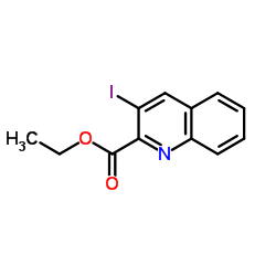 Ethyl 3-iodo-2-quinolinecarboxylate Structure