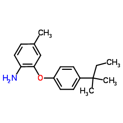 4-Methyl-2-[4-(2-methyl-2-butanyl)phenoxy]aniline Structure