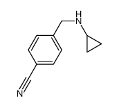 4-[(cyclopropylamino)methyl]benzonitrile Structure