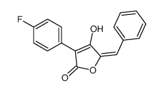 (5E)-5-benzylidene-3-(4-fluorophenyl)-4-hydroxyfuran-2-one结构式