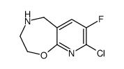 8-Chloro-7-fluoro-2,3,4,5-tetrahydropyrido[3,2-f][1,4]oxazepine Structure