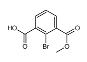 2-Bromo-3-(methoxycarbonyl)benzoic acid结构式