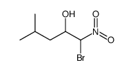 1-bromo-4-methyl-1-nitropentan-2-ol结构式