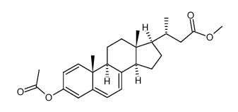 methyl 3-acetoxy-24-norchola-1,3,5,7-tetraen-23-oate Structure