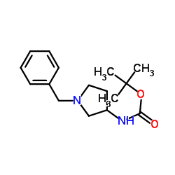 1-苄基-3-(Boc-氨基)吡咯烷图片