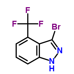3-Bromo-4-(trifluoromethyl)-1H-indazole structure