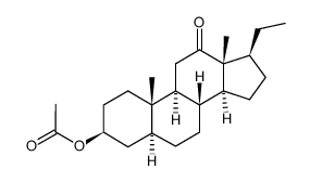 3β-acetoxy-5α-pregnan-12-one Structure