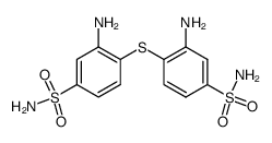 3,3'-diamino-4,4'-sulfanediyl-bis-benzenesulfonic acid diamide Structure