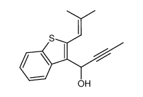 1-[2-(2-methyl-propenyl)-benzo[b]thiophen-3-yl]-but-2-yn-1-ol Structure