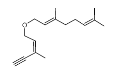 (E)-3,7-dimethyl-1-((Z)-3-methyl-pent-2-en-4-ynyloxy)-octa-2,6-diene Structure