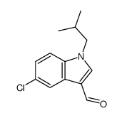 5-chloro-1-(2-methylpropyl)-1H-indole-3-carbaldehyde Structure