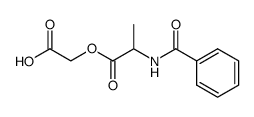 Benzoyl-DL-alanin-glykolester结构式